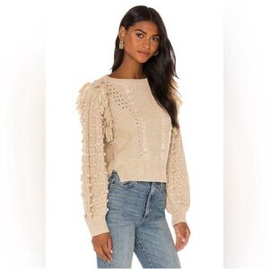 Cleobella fringe sweater, NWT